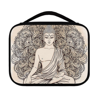 Beige Buddha Mandala Print Classic Bible Case