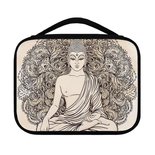 Beige Buddha Mandala Print Classic Bible Case