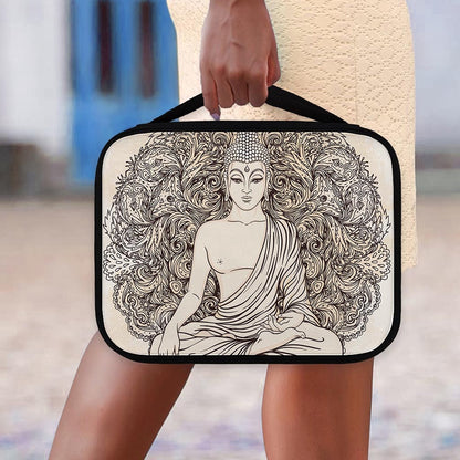 Beige Buddha Mandala Print Classic Bible Case