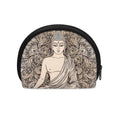 Beige Buddha Mandala Print Coin Purse