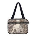 Beige Buddha Mandala Print Double Strap Bible Bag
