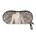 Beige Buddha Mandala Print Glasses Case