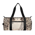Beige Buddha Mandala Print Gym Bag