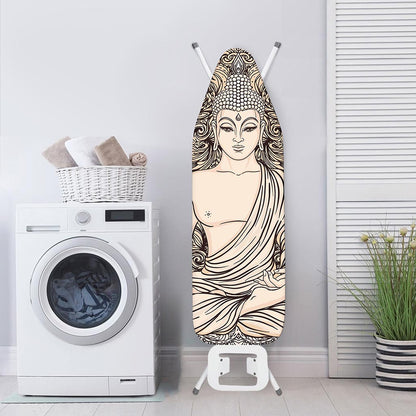 Beige Buddha Mandala Print Ironing Board Cover