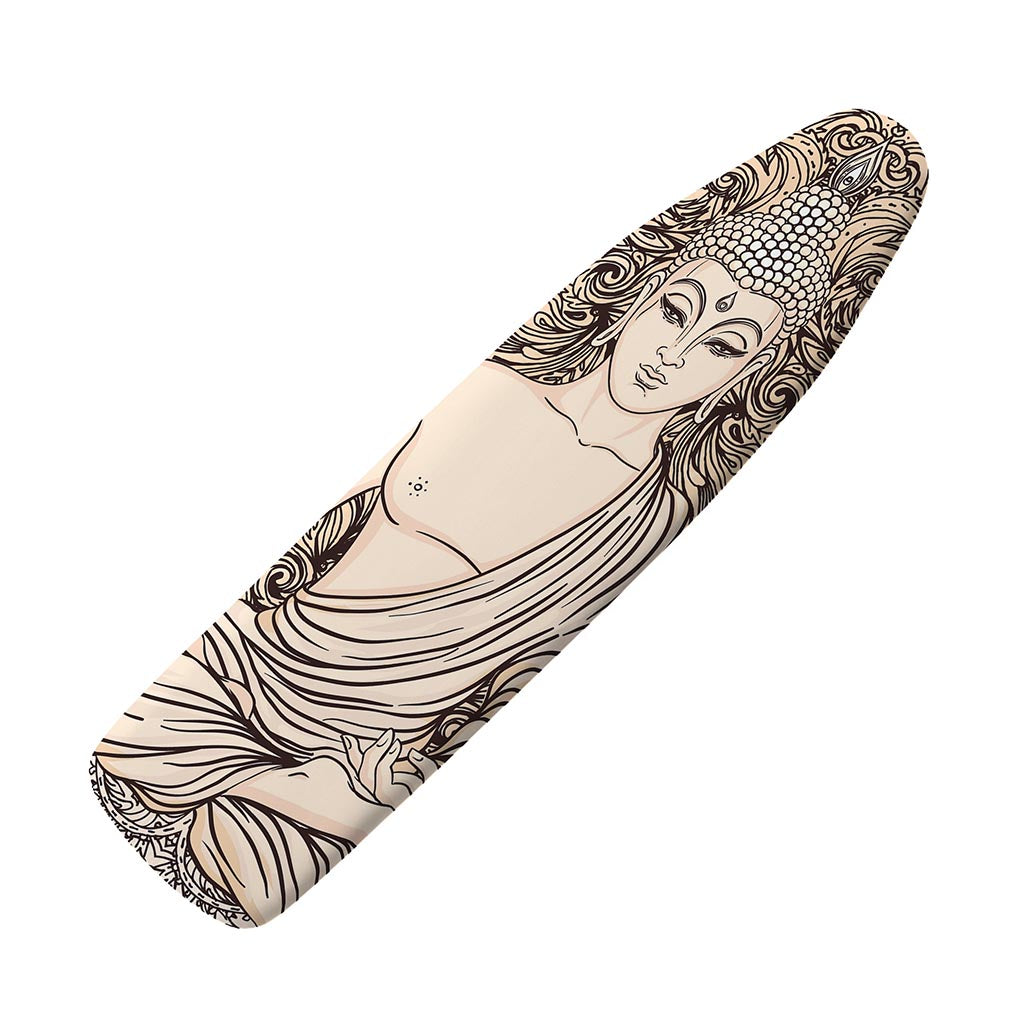 Beige Buddha Mandala Print Ironing Board Cover