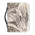 Beige Buddha Mandala Print Leather Bible Cover