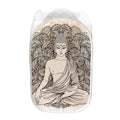 Beige Buddha Mandala Print Mesh Laundry Hamper