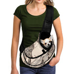 Beige Buddha Mandala Print Pet Sling Carrier