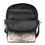 Beige Buddha Mandala Print Rectangular Crossbody Bag