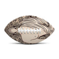 Beige Buddha Mandala Print Rugby Ball