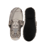 Beige Buddha Mandala Print Slippers