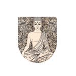 Beige Buddha Mandala Print Toilet Lid Cover