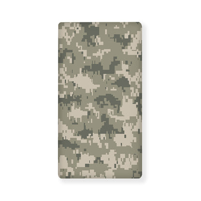 Beige Digital Camo Pattern Print Baby Crib Sheet