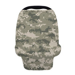 Beige Digital Camo Pattern Print Baby Seat Cover