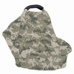 Beige Digital Camo Pattern Print Baby Seat Cover