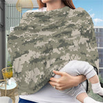 Beige Digital Camo Pattern Print Baby Seat Cover