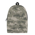 Beige Digital Camo Pattern Print School Backpack