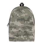 Beige Digital Camo Pattern Print Backpack