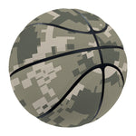 Beige Digital Camo Pattern Print Basketball