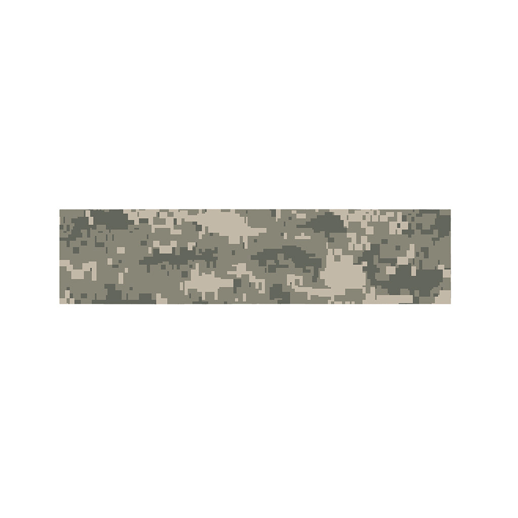 Beige Digital Camo Pattern Print Bed Runner