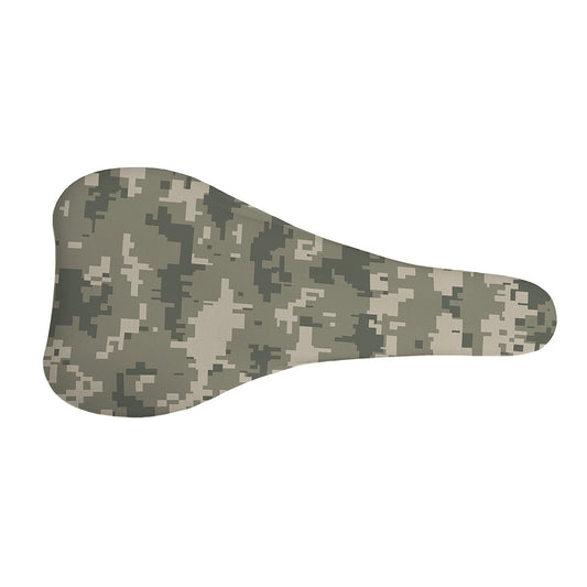 Beige Digital Camo Pattern Print Bicycle Seat Cover
