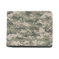 Beige Digital Camo Pattern Print Bifold Wallet
