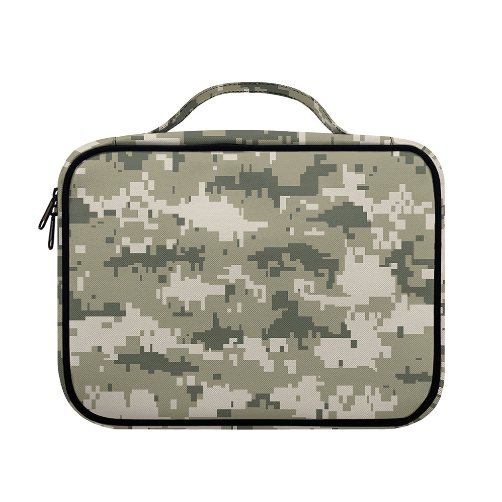 Beige Digital Camo Pattern Print Briefcase Bible Bag
