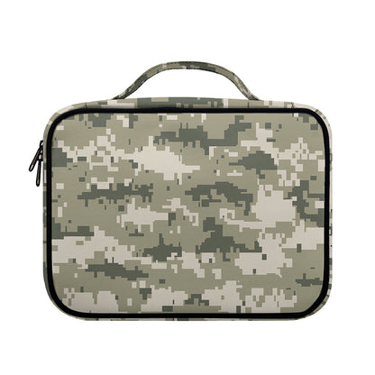 Beige Digital Camo Pattern Print Briefcase Bible Bag