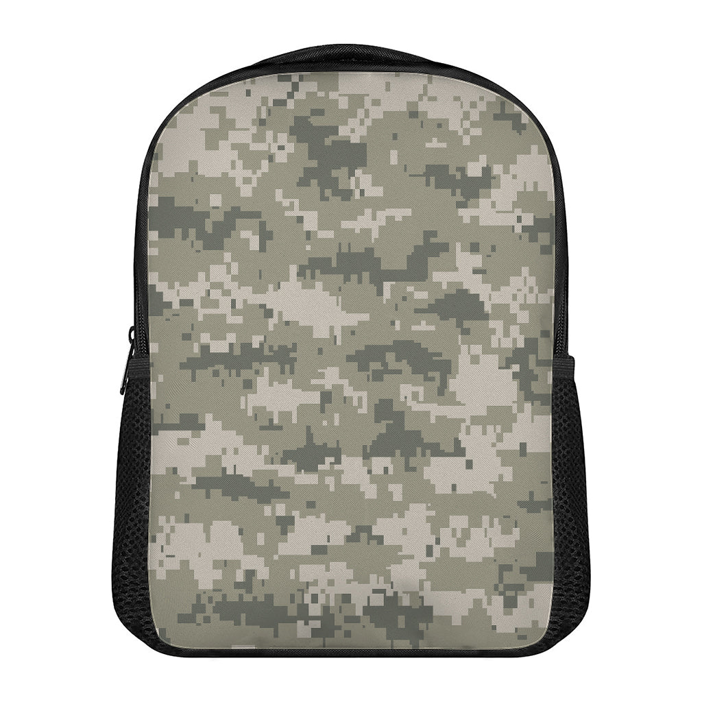 Beige Digital Camo Pattern Print Casual Backpack