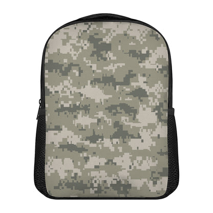 Beige Digital Camo Pattern Print Casual Backpack