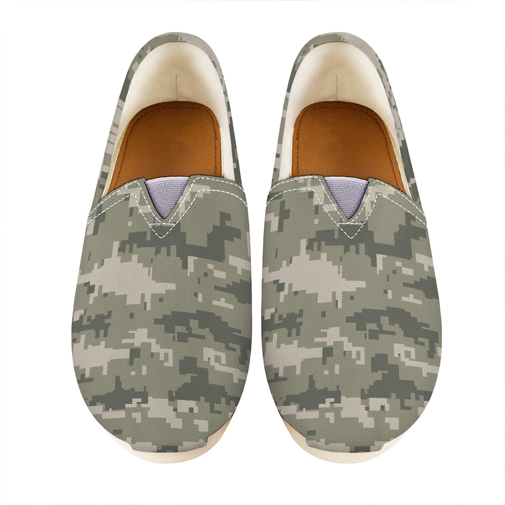 Beige Digital Camo Pattern Print Casual Shoes