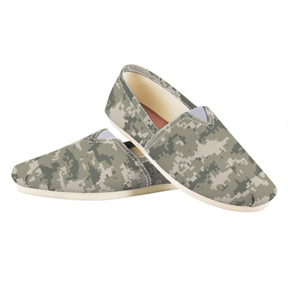 Beige Digital Camo Pattern Print Casual Shoes