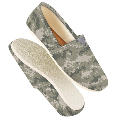 Beige Digital Camo Pattern Print Casual Shoes