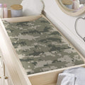 Beige Digital Camo Pattern Print Changing Pad Cover