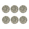 Beige Digital Camo Pattern Print Coaster Set
