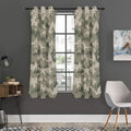Beige Digital Camo Pattern Print Grommet Curtain Panels