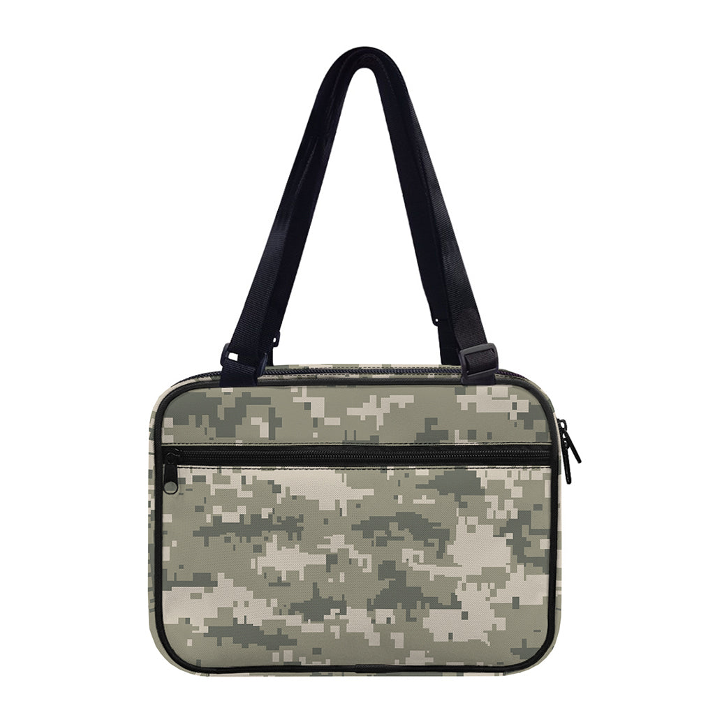 Beige Digital Camo Pattern Print Double Strap Bible Bag