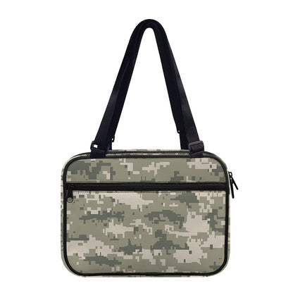 Beige Digital Camo Pattern Print Double Strap Bible Bag
