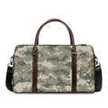 Beige Digital Camo Pattern Print Duffel Bag