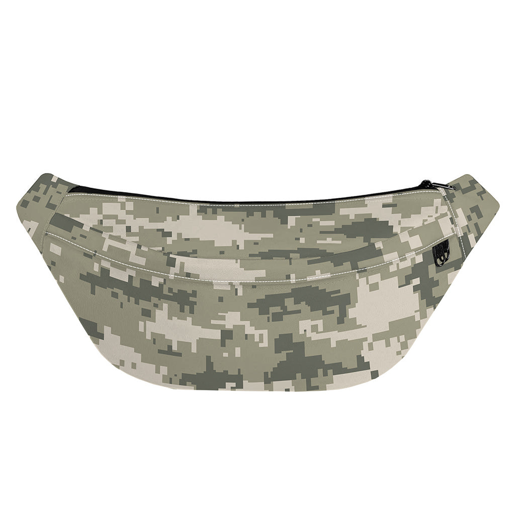 Beige Digital Camo Pattern Print Fanny Pack