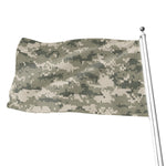Beige Digital Camo Pattern Print Flag