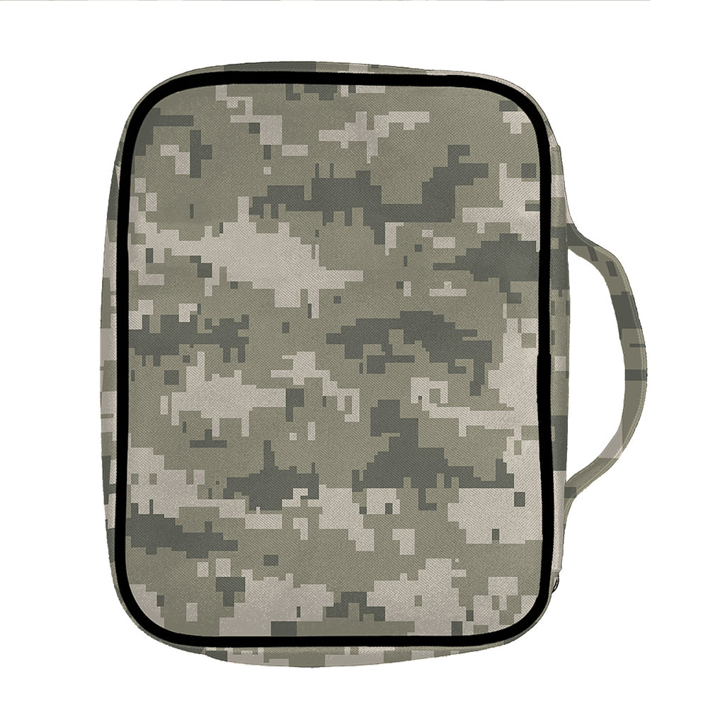 Beige Digital Camo Pattern Print Front Pocket Bible Bag