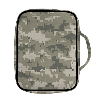 Beige Digital Camo Pattern Print Front Pocket Bible Bag