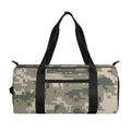 Beige Digital Camo Pattern Print Gym Bag
