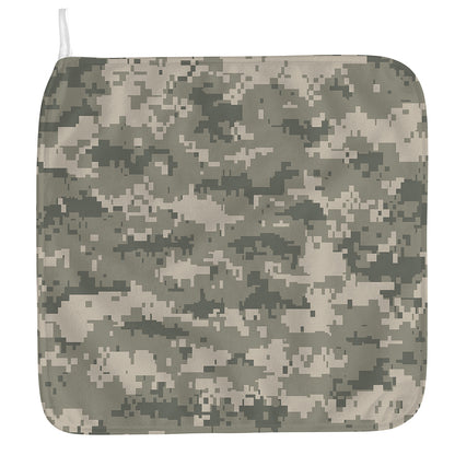 Beige Digital Camo Pattern Print Hand Towel