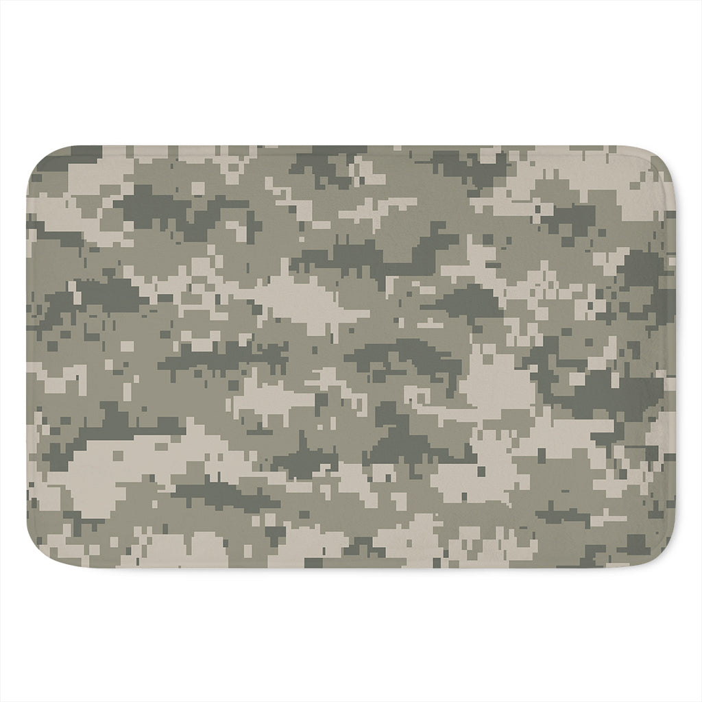 Beige Digital Camo Pattern Print Indoor Door Mat