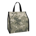 Beige Digital Camo Pattern Print Insulated Lunch Tote