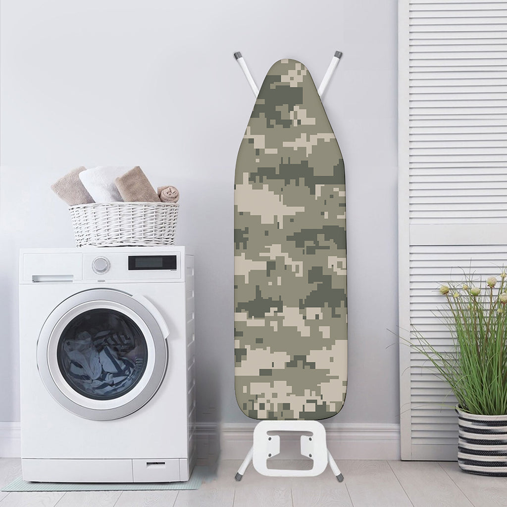 Beige Digital Camo Pattern Print Ironing Board Cover