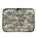 Beige Digital Camo Pattern Print Laptop Sleeve