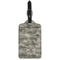 Beige Digital Camo Pattern Print Luggage Tag